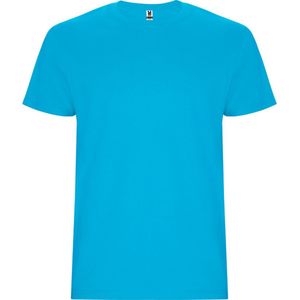 4 Pack T-shirts unisex met korte mouwen, 190 gram 'Stafford' Turquoise - S