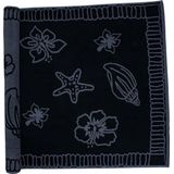 The One Towelling Hawaii Strandlaken - Groot badlaken - 100% Gekamd katoen - 550 gr/m² - 90 x 190 cm - Zwart/Antraciet