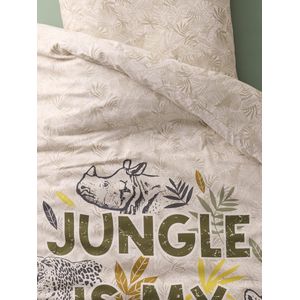 Vertbaudet - Set Dekbedovertrek + Kussensloop - Groen - Jungle Motief