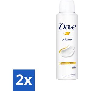2 x Dove Original - Deospray - Anti-Transpirant - 150 ml - Deodorant - Dove - Antitranspirant - Langdurige Bescherming - Hydraterende Crème