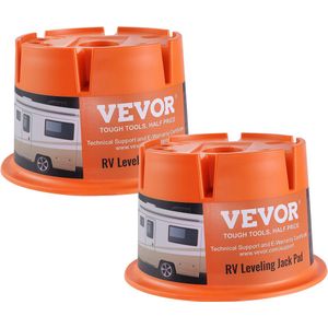 VEVOR 31.8 x 31.8 x 20.2 cm Camper Stabilisatieblokken, Polypropyleen T30, Maximale Capaciteit 2000 Pond,Gebouwd om Lang mee te Gaan, Snelle Installatie, Veelzijdige Compatibiliteit