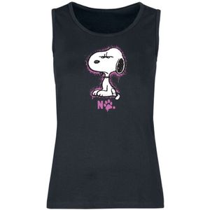 Peanuts Snoopy - No Dames Tanktop - zwart - S