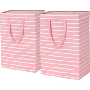 Selbro ® Stijlvolle Grote Opbergmand voor Wasgoed en Meer – 75L Capaciteit, Roze
