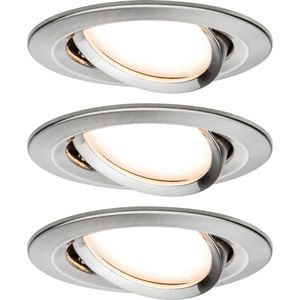 EBL set Nova Coin rond zwenkbaar LED 3x6,5W 2700K 230V IJzer geb/Au