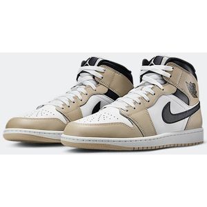 Jordan - AIR JORDAN 1 MID - Sneakers - Summit White - Leer/Synthetisch Leer/Textiel