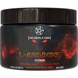 The Devil's Own | L-arginine | 180 capsules á 825mg 90 servings | Pre-workout | Intra-workout | Aminozuren | Nutriworld