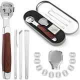 Professionele voetrasp verwijdert eelt - 10 extra mesjes