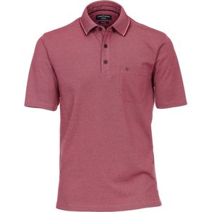 CASA MODA comfort fit poloshirt - donker roze melange