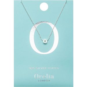 Orelia letter ketting O zilverkleurig