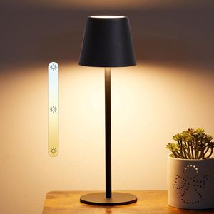 Tafellamp Draadloos dimbaar Touch Control Oplaadbare LED-tafellamp met batterij