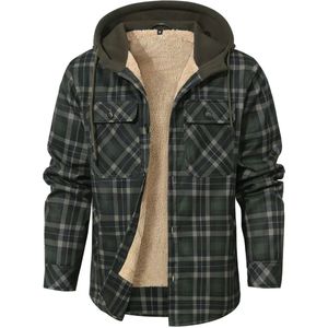 Heren Half-Zip Hooded Jacket Jas - Tweekleurige Kraag & Gestreepte Knoopsluiting, Zacht Duurzaam Stof Streetwear Trui, Lente/Herfst Buitenkleding met Capuchon, Wasmachinebestendig (Geen Riem) - Casual tot Smart-Casual Blazer-achtige Stijl