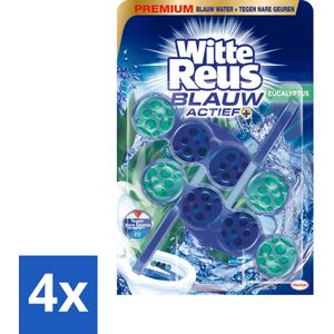 Witte Reus Toiletblok Blauw Actief Eucalyptus 2 stuks per verpakking - Voordeelverpakking - 4 stuks