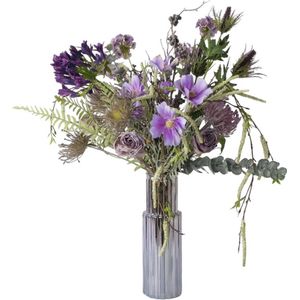WinQ - PlukBoeket Kunstbloemen Lila en Blauw - Boeket kunstbloemen