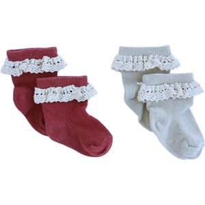 Your Wishes - Lace - Huissokken - 2-pack