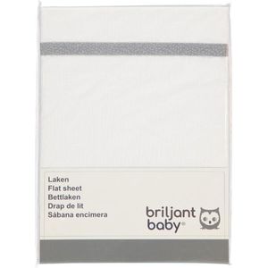 Briljant Baby - Wieglaken 75X100 Minimal - Grijs