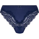 Hunkemöller Brazilian Lace & Shine Blauw XS