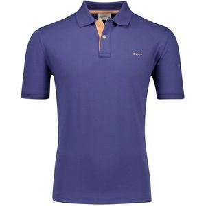 Gant - Poloshirt - Donkerblauw - Katoen - Normale Fit