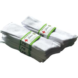 Belucci Katoenen Diabetes Sokken 12 Paar Wit Maat 35/38