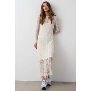 Lange Kanten Jurk Kitti Beige L/XL