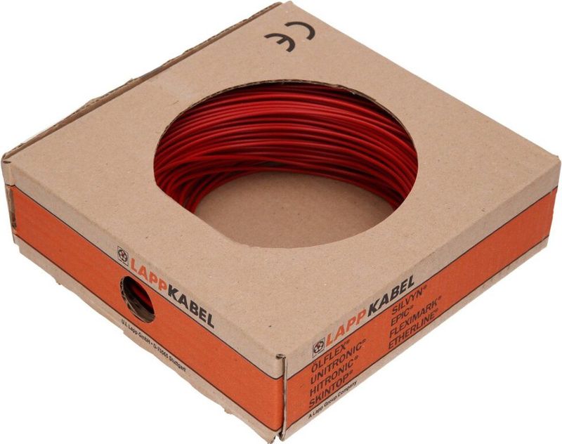 Lapp - H07V-K Installatiedraad - Rood - PVC - 100 Meter
