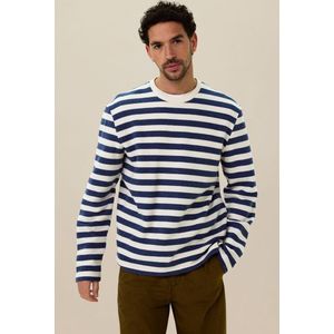 Sissy-Boy - Gestreepte Sweater - Blauw - Regular Fit