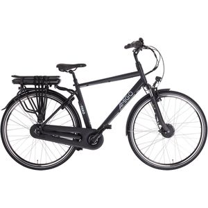 AMIGO E-Faro S2 Elektrische Fiets - E-bike 28 Inch - Herenfiets 53 cm - 7 Versnellingen - Rollerbrake - 536 Wh Accu - Matzwart