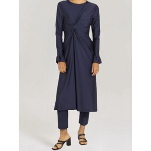 By Dihane Boerkini 3 pcs - Burkini- Burqini -3 delig - Bedekte Zwemkleding - Moslima - Zwemset- Kleur Blauw S/ M