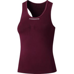 Shimano Baselayer Mouwloos Zomer Bordeaux Dames-XS