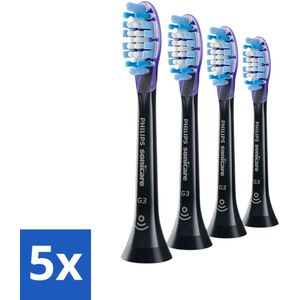 Philips Sonicare - Opzetborstels - G3 Premium Gum Care - Gezond Tandvlees - 4 opzetborstels - HX9054/33 - Bulkverpakking - 5 stuks