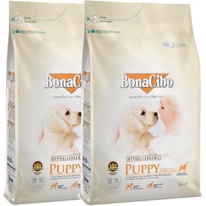 Bonacibo Puppy Chicken & Rice with Anchovy - Hypoallergenic Premium Hondenvoer 2 x 3kg