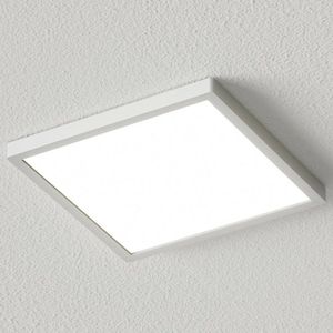 Arcchio - LED plafondlamp- met dimmer - 1licht - kunststof - H: 2.1 cm - zilver, wit - Inclusief lichtbron
