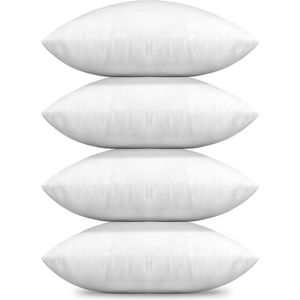 Vulkussens 45 x 45 cm - Set van 4 - Voor beddengoed - Polyestermix - Binnenkussens binnenkussen 40x40