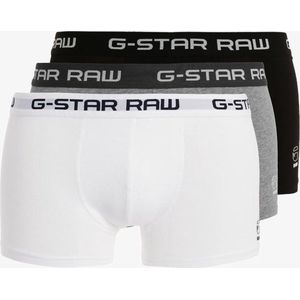 G-Star Raw Heren Boxershorts 3-Pack Zwart / Grijs /Wit Maat: S