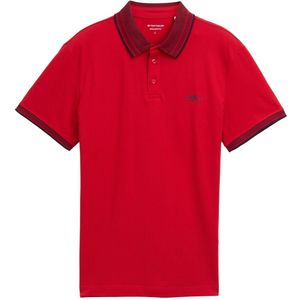 TOM TAILOR - 12830 - Poloshirt - Samba Red - Korte Mouwen