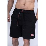 Lonsdale - Dunbeath - Beachshorts - Zwart/Wit/Rood