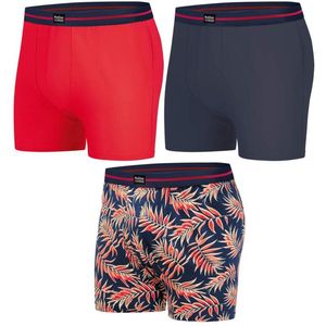ATLAS FOR MEN - Set van 3 comfortabele stretchboxershorts - Heren - Verkrijgbaar in grote maten - L