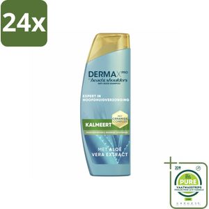 Head & Shoulders – Shampoo – DermaXPro Kalmeert – 250 ml - Voordeelverpakking - 24 stuks - Anti-roos shampoo - Jeukende hoofdhuid