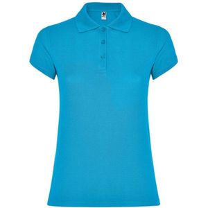 Roly - Star Dames Polo - Turquoise 12 maat M
