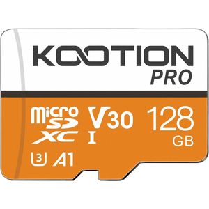 KOOTION 128 GB Micro SD-kaart 128 gb Ultra Micro SDXC Geheugen U3-kaart Hoge snelheid TF-kaart R Flash, U3, A1, V30, 128 GB