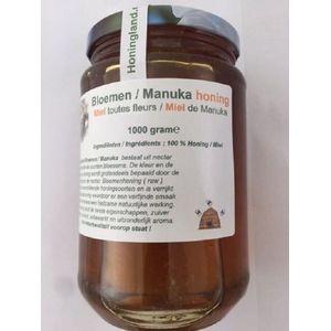 Honingland: Bloemen & Manuka honing, Miel toutes fleurs & de Manuka, 1000 gram