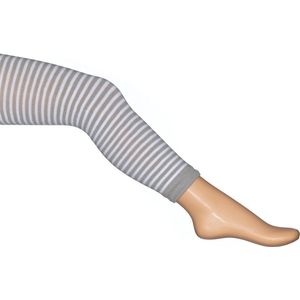 Bonnie Doon - Kinderen - Breton Stripe Legging - Light Grey - maat 92-98