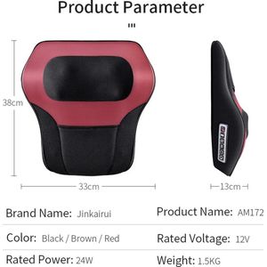 Mercadome® Nekmassage apparaat - Massagekussen - Schouder massage apparaat - Multifunctioneel ook voor benen, buik, schouder en nek - 38x33x13cm - Rood