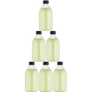 Scrubzout Fresh Ginger - 650 gram - Fles met zwarte dop - set van 6 stuks - Hydraterende Lichaamsscrub
