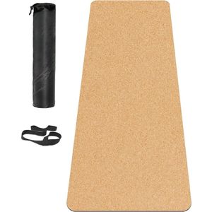 Yogamat van kurk - antislip fitnessmat van TPE - geschikt voor yoga en fitness