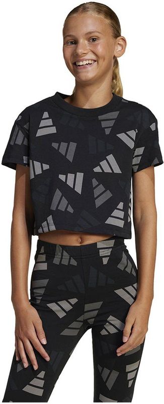 adidas - Seasonal Essentials - T-shirt - Zwart - Korte Mouwen