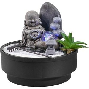 Binnenfontein Zen tuin - ontspannende sfeerdecoratie - 1 stuk - kleurrijk ledlicht