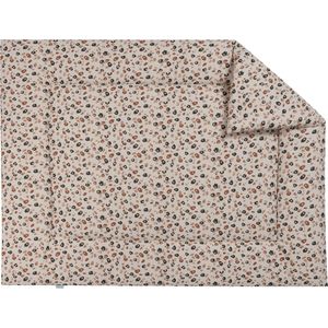 BINK Bedding Boxkleed Leopard 71 x 122 cm - vulling fiberfill 400 grams - speelkleed - tweezijdig - leopardprint - luipaard - panter - zand - caramel - zwart - beige