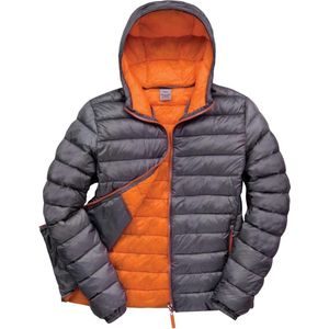Result Urban Mens Snowbird Hooded Jacket (Grijs/Oranje)