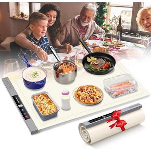Draagbare buffetserver voedselverwarmingsmat - warmhoudlade met 8 timers en 6 temperatuurinstellingen - kookplaten voor buffet feesten feestdagen