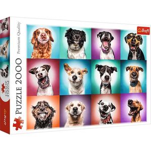 Trefl - Puzzles - ""2000"" - Funny dog portraits II